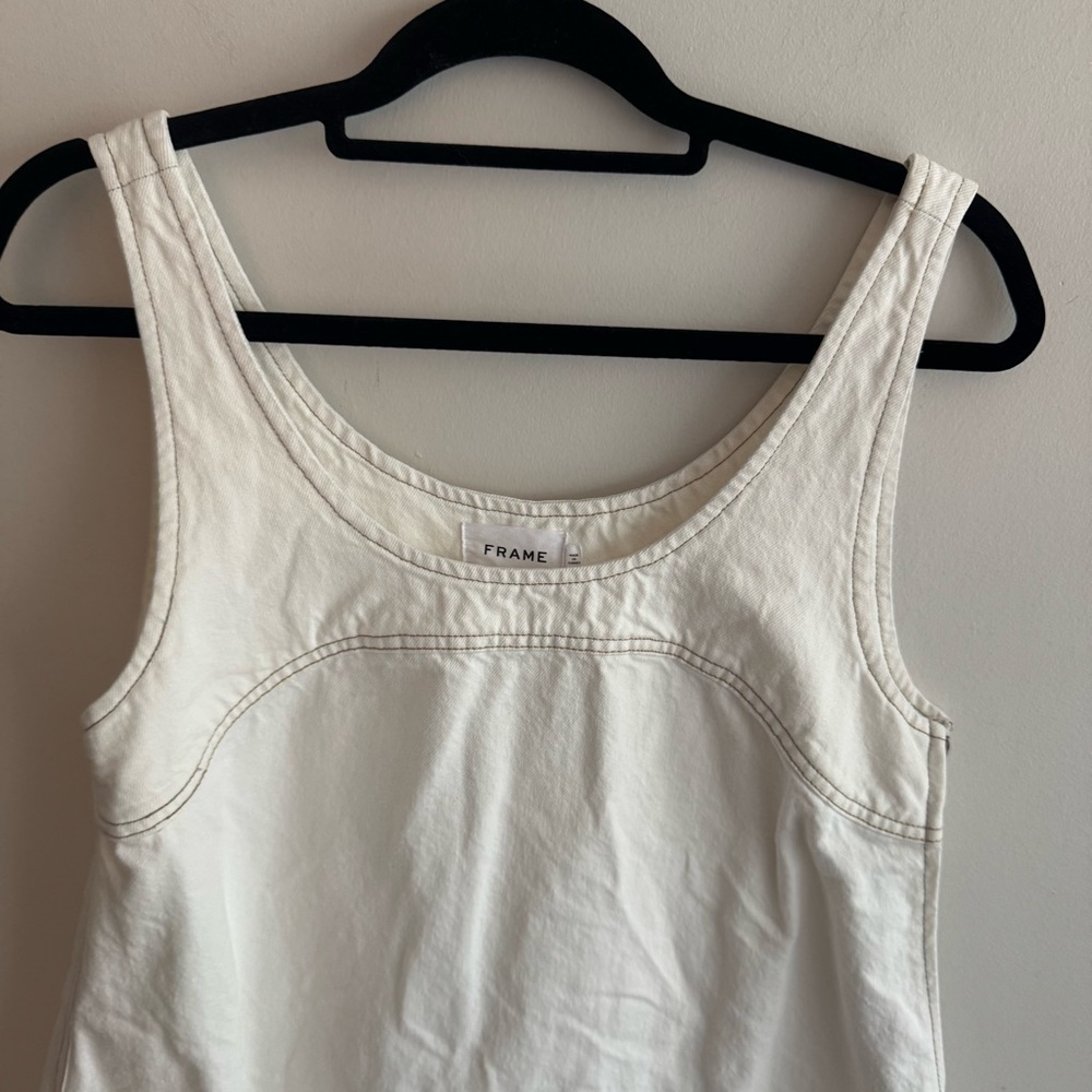 Frame Micro Flare Denim Dress - Picture 4 of 7